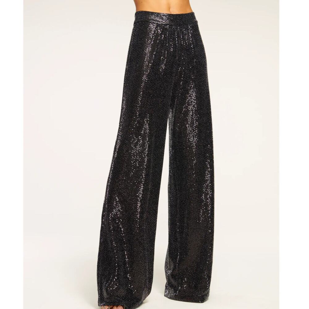 NWT Ramy Brook Gavin Sequin Wide Leg Pant